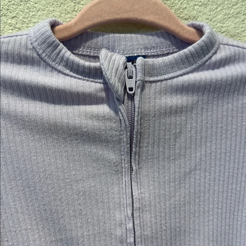 Old Navy Lavender Ribbed Footed One-Piece Size 6-9M